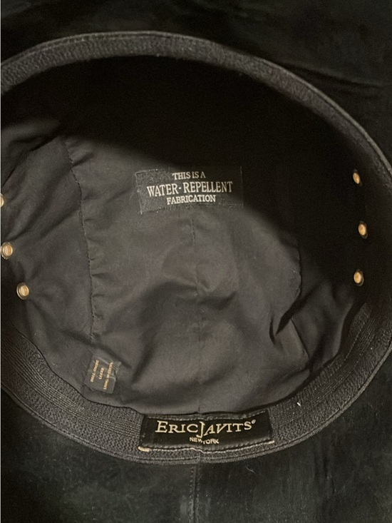 Eric Javits Black Suede Floppy Brim Hat main image 6